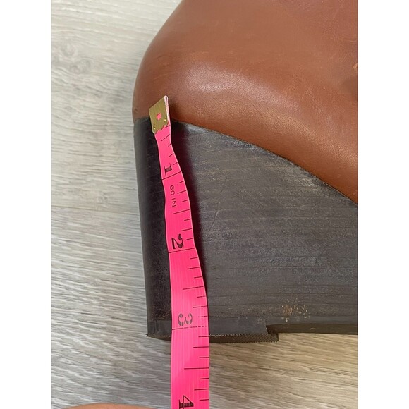 Cole Haan Rand II Boot Women's US 8B Brown Leather Side Zip Wedge Ankle - Picture 9 of 11